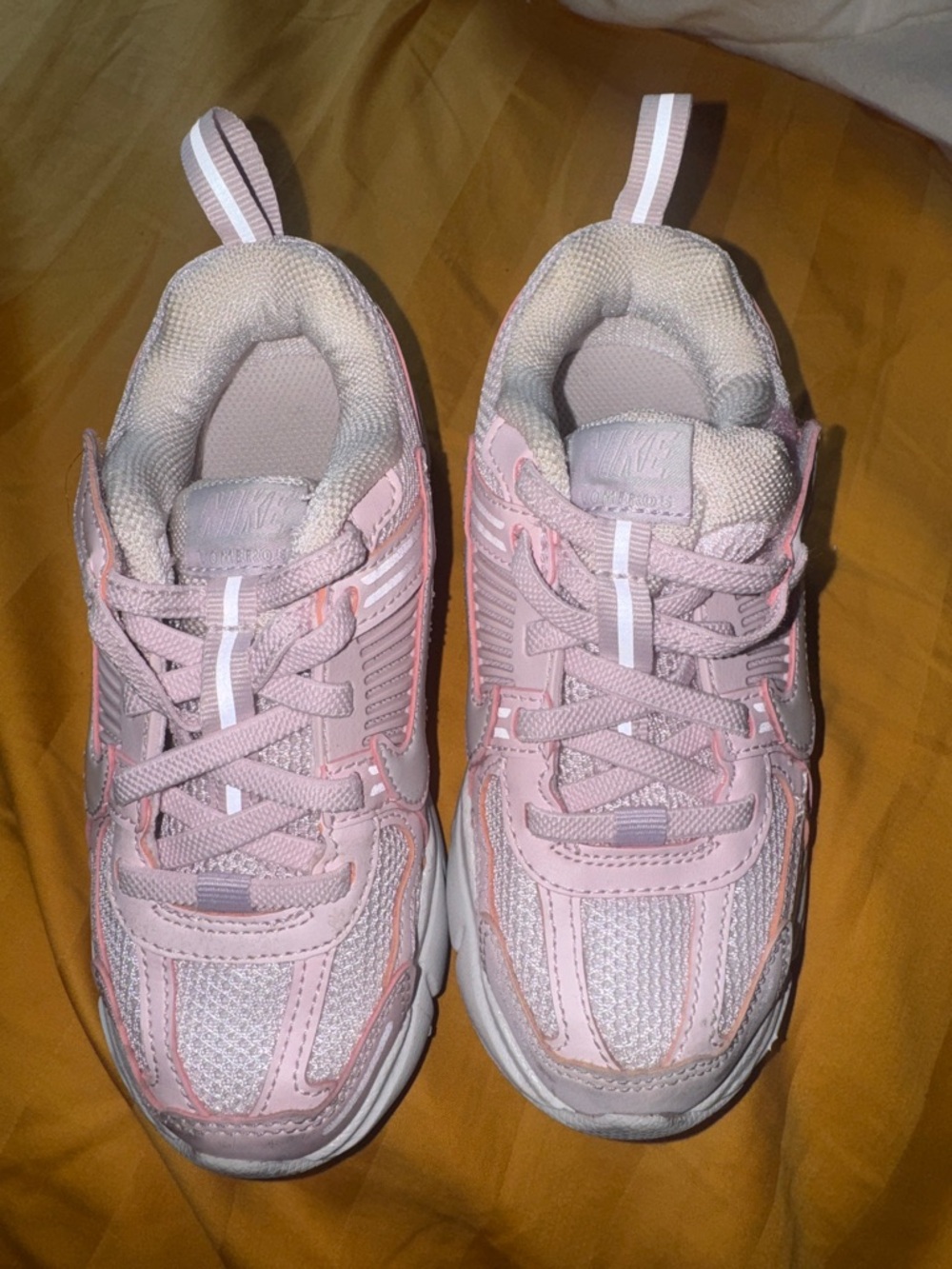Nike Kids Light Pink Mesh & Synthetic Sneakers